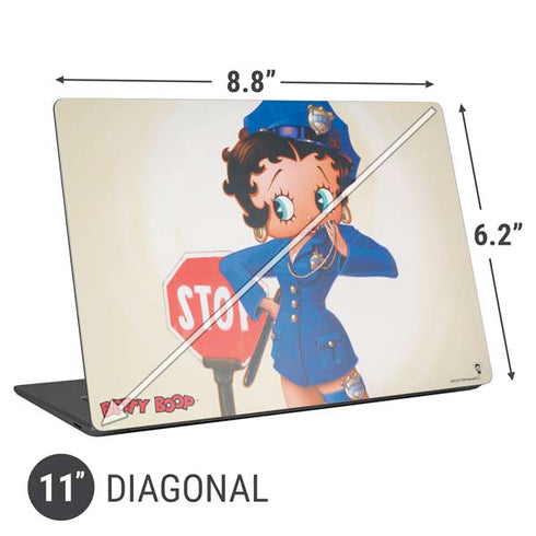 Betty Boop The Police Officer Universal Laptop 11in (8.8 x 6.2in) Skin